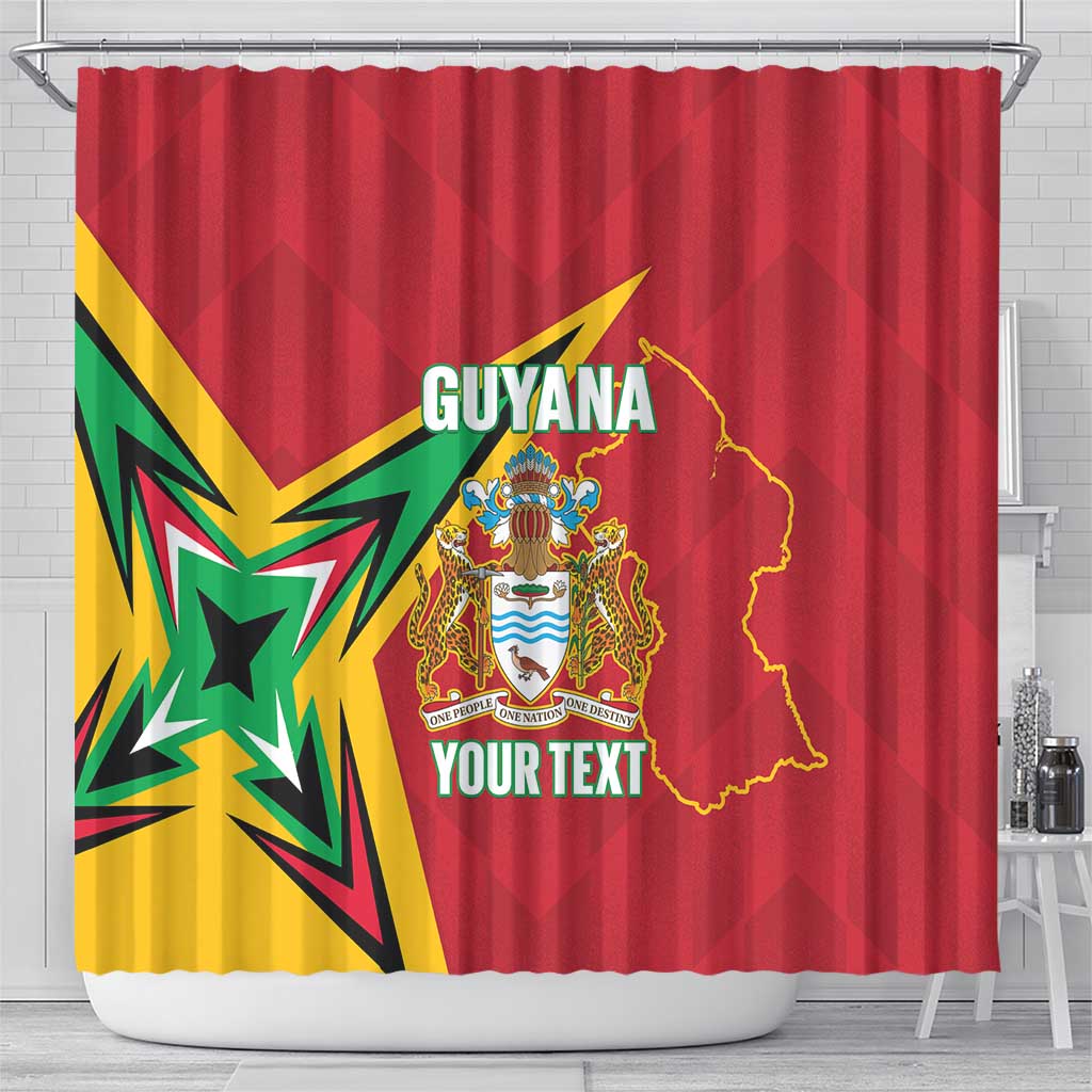 Custom Guyana Cricket Shower Curtain Go Champions Amazon Warriors LT14