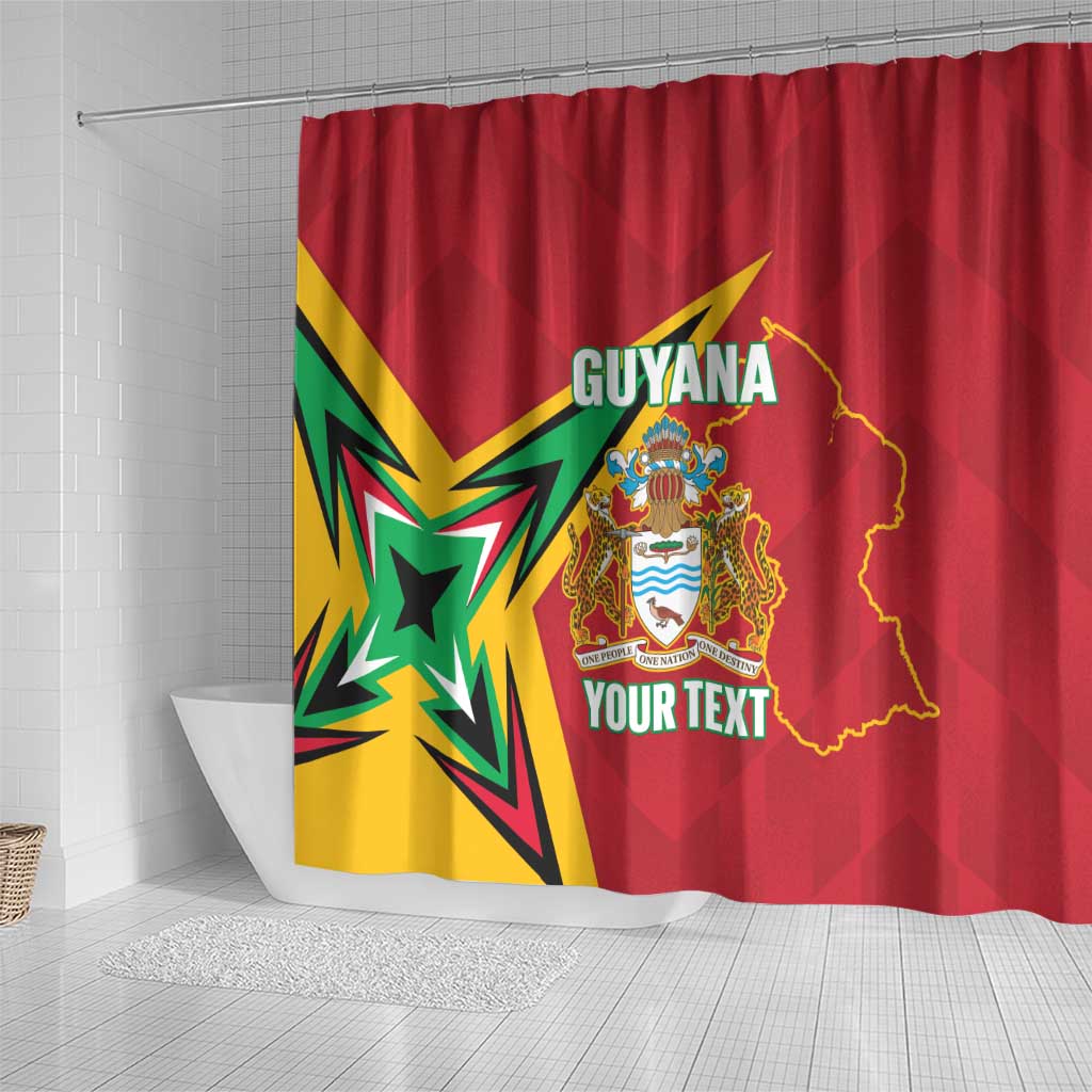 Custom Guyana Cricket Shower Curtain Go Champions Amazon Warriors LT14