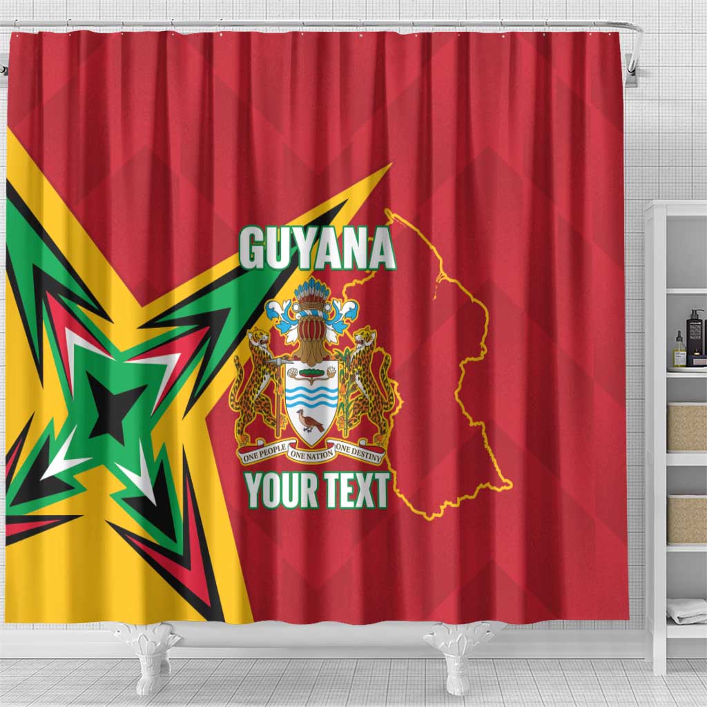 Custom Guyana Cricket Shower Curtain Go Champions Amazon Warriors LT14