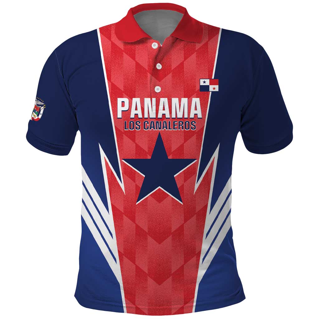 Custom Panama Football Polo Shirt 2025 Vamos Los Canaleros LT14