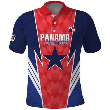 Custom Panama Football Polo Shirt 2025 Vamos Los Canaleros LT14