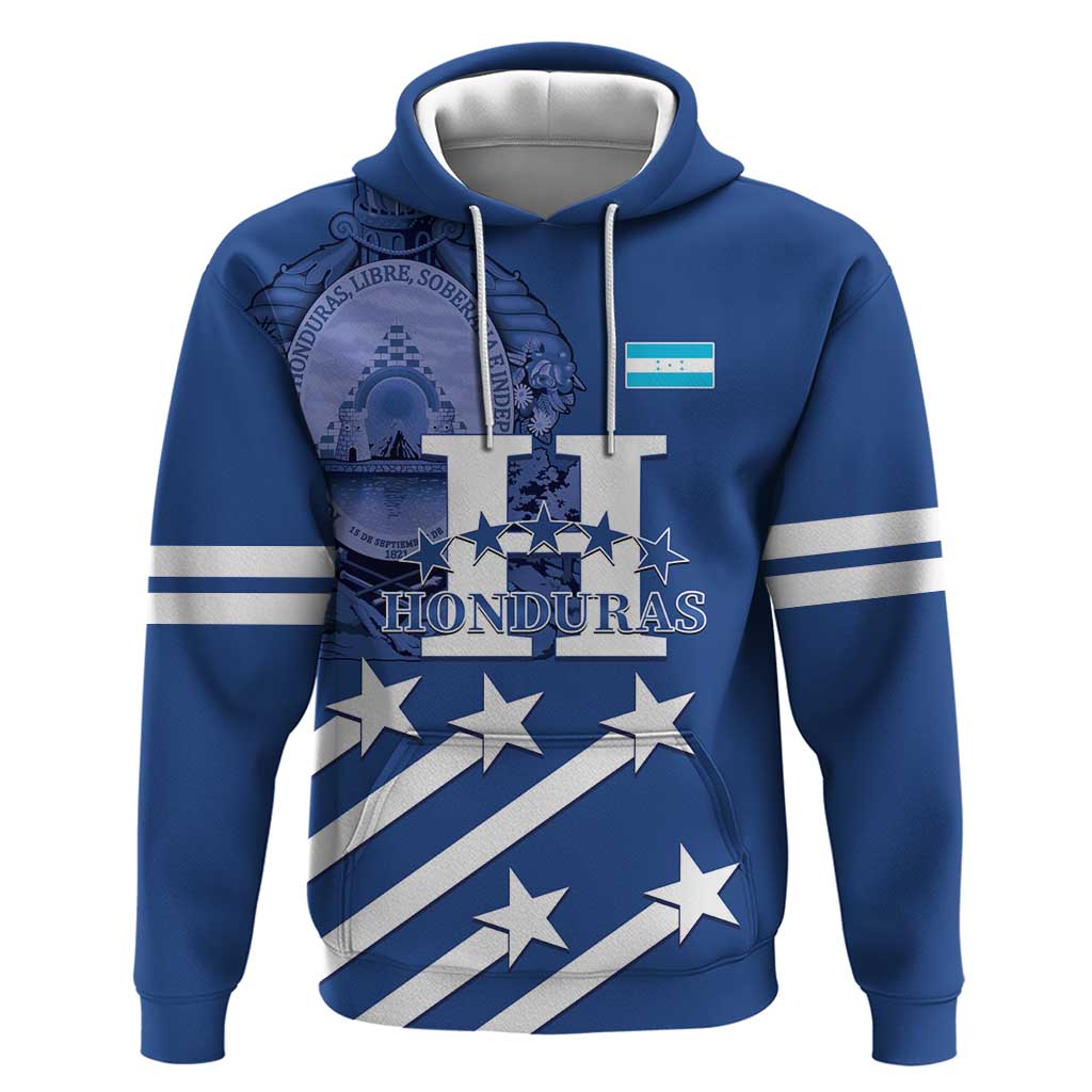 Custom Honduras Football Hoodie 2025 Vamos Los Catrachos LT14