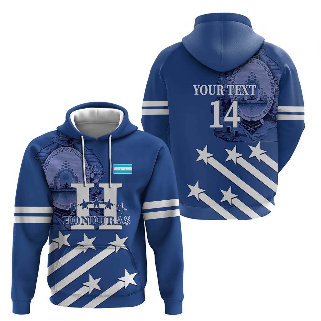 Custom Honduras Football Hoodie 2025 Vamos Los Catrachos LT14