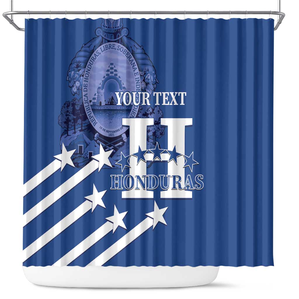 Custom Honduras Football Shower Curtain 2025 Vamos Los Catrachos LT14