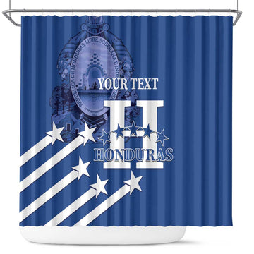 Custom Honduras Football Shower Curtain 2025 Vamos Los Catrachos LT14