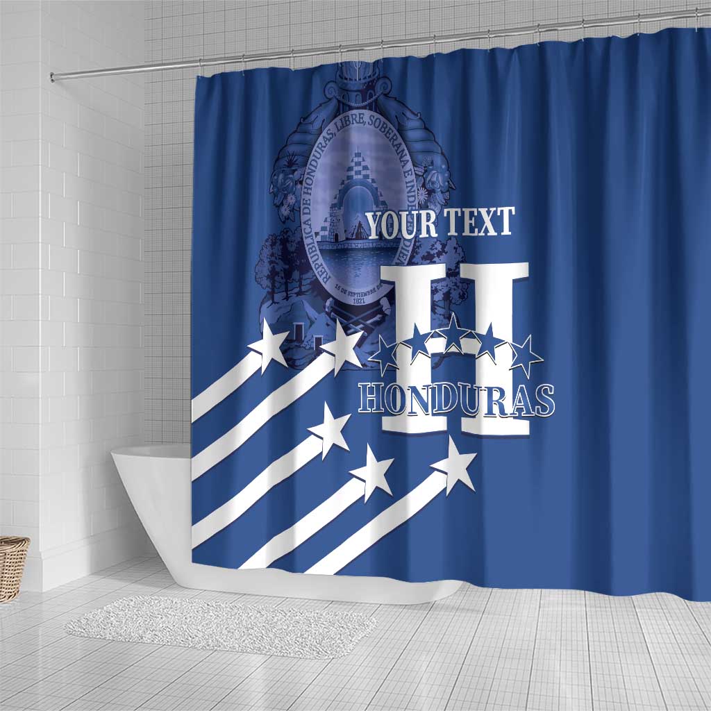 Custom Honduras Football Shower Curtain 2025 Vamos Los Catrachos LT14