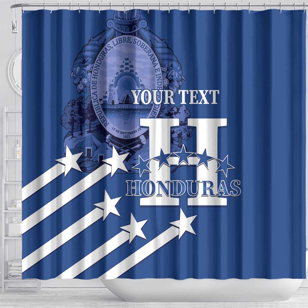 Custom Honduras Football Shower Curtain 2025 Vamos Los Catrachos LT14