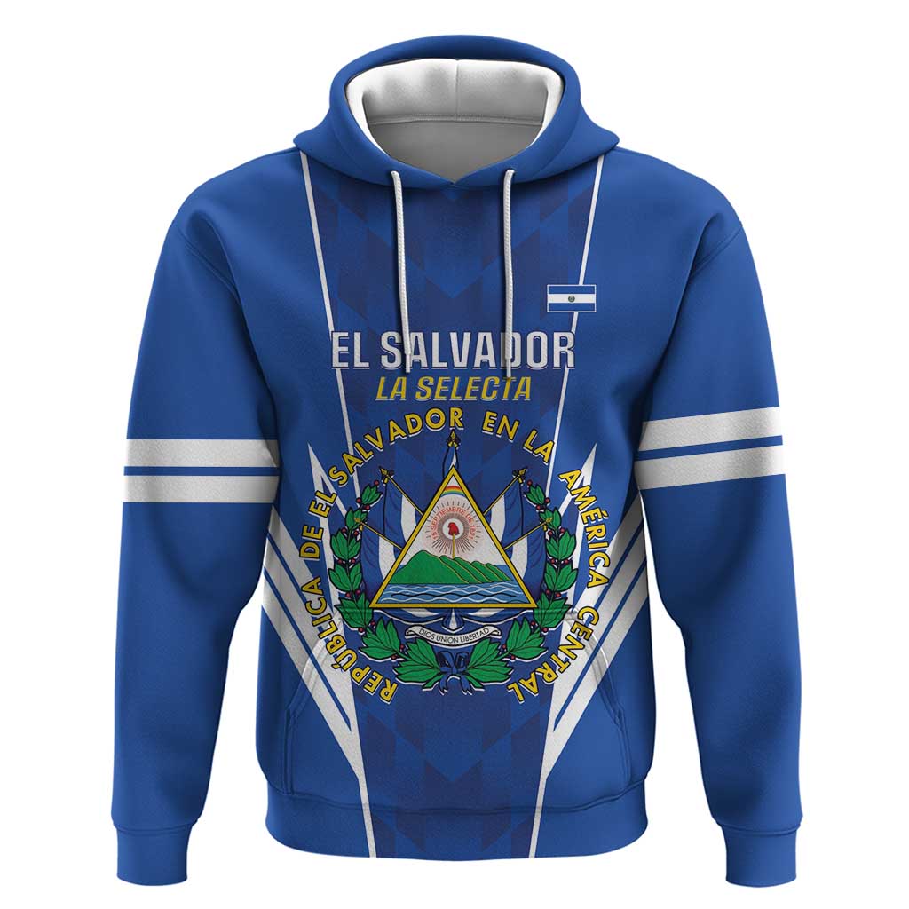Custom El Salvador Football Hoodie 2025 Vamos La Selecta LT14