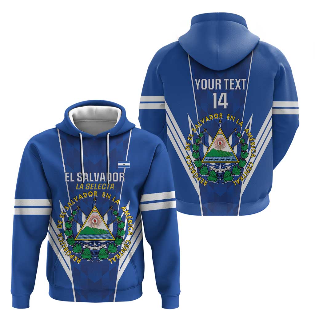 Custom El Salvador Football Hoodie 2025 Vamos La Selecta LT14