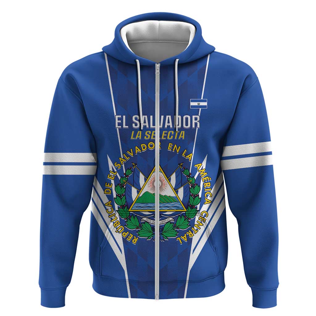 Custom El Salvador Football Hoodie 2025 Vamos La Selecta LT14