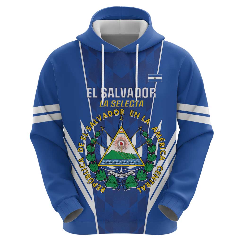 Custom El Salvador Football Hoodie 2025 Vamos La Selecta LT14