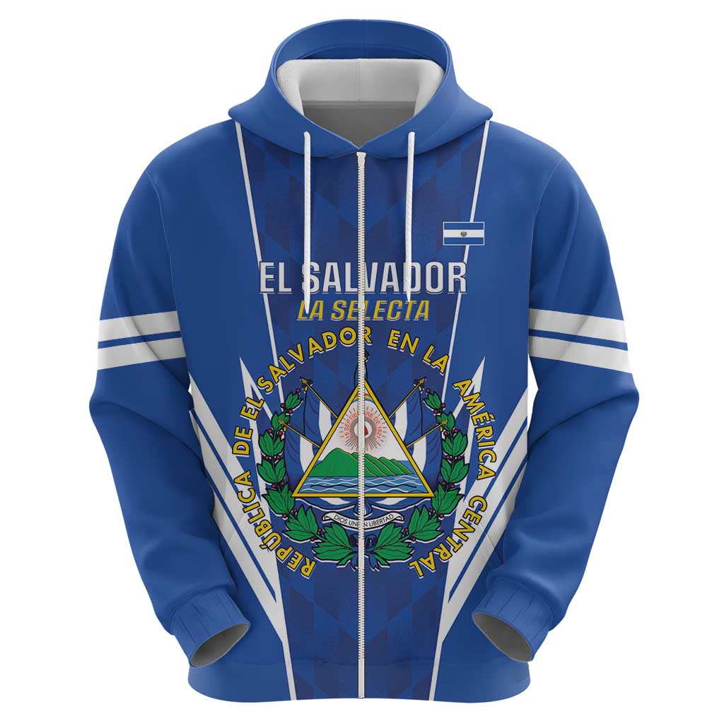 Custom El Salvador Football Hoodie 2025 Vamos La Selecta LT14