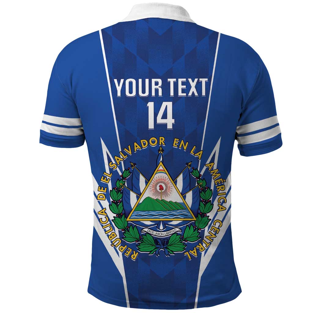 Custom El Salvador Football Polo Shirt 2025 Vamos La Selecta LT14
