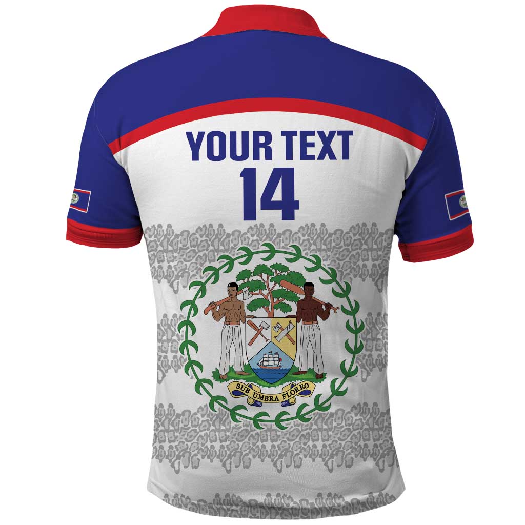 Custom Belize Football Polo Shirt 2025 Go Jaguars LT14