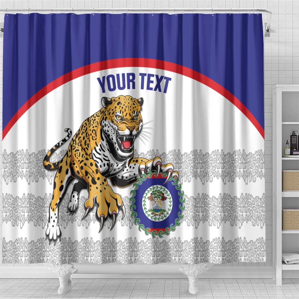 Custom Belize Football Shower Curtain 2025 Go Jaguars LT14