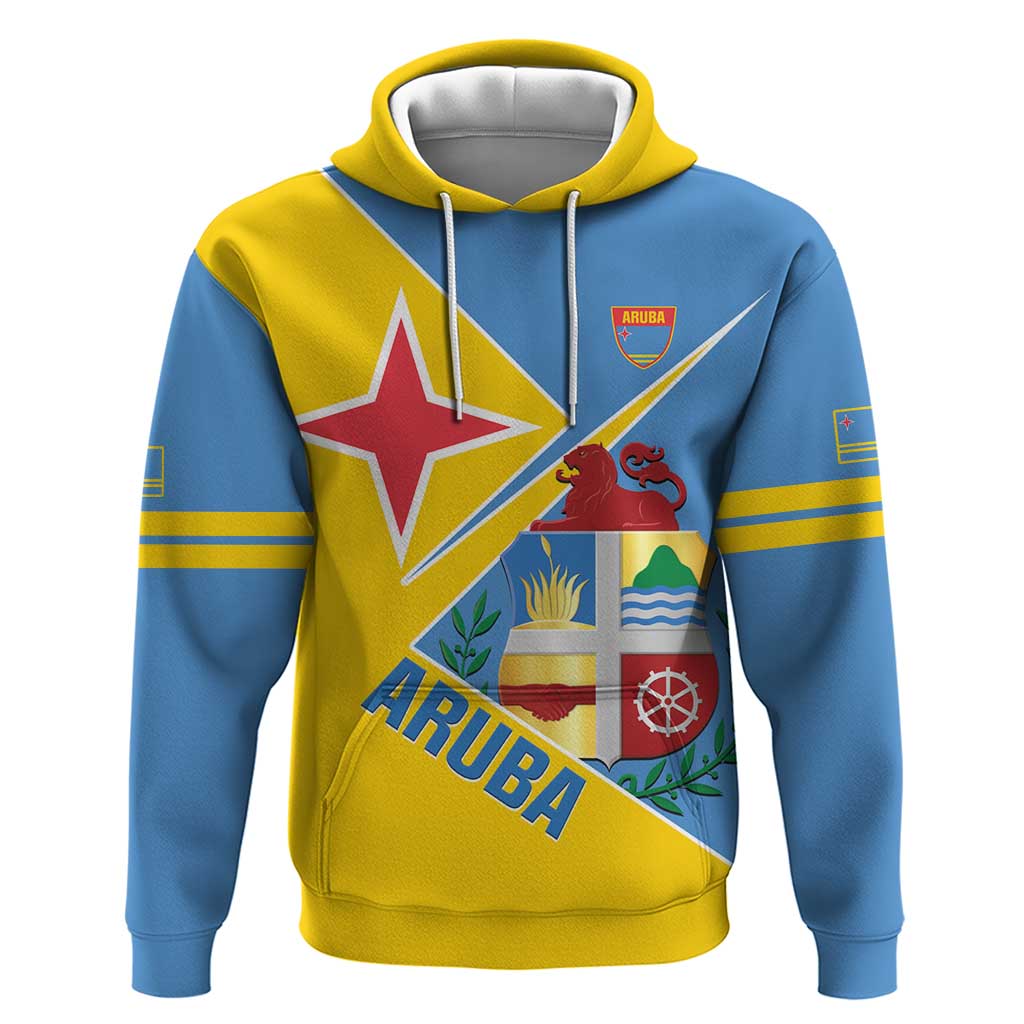 Custom Aruba Football Hoodie 2025 Coat Of Arms Style LT14