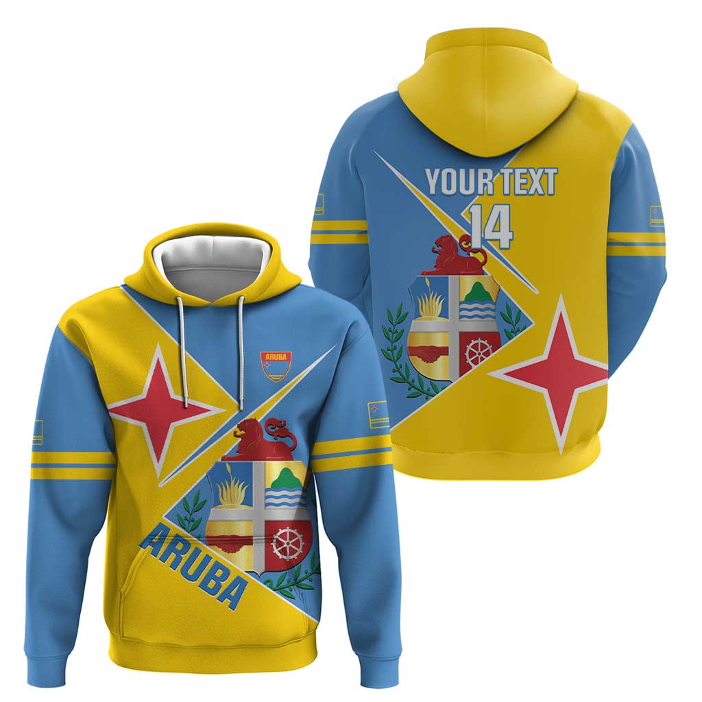 Custom Aruba Football Hoodie 2025 Coat Of Arms Style LT14