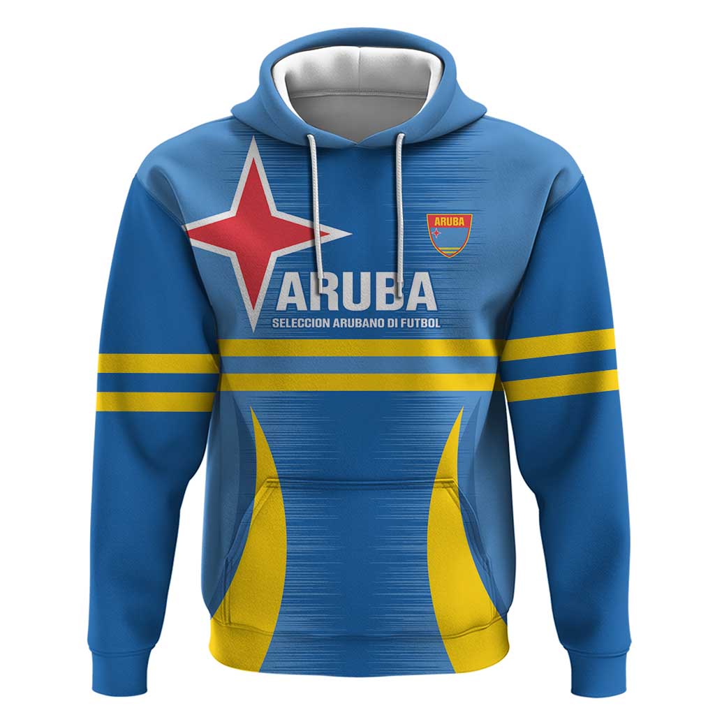 Custom Aruba Football Hoodie 2025 Go Champions Flag Color LT14