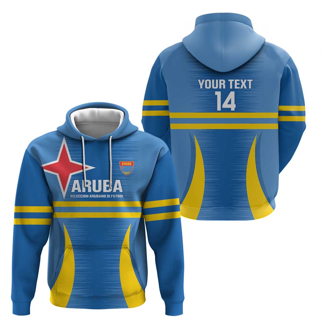 Custom Aruba Football Hoodie 2025 Go Champions Flag Color LT14