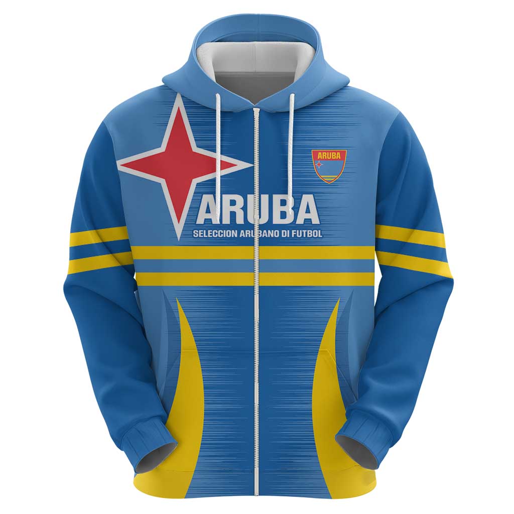 Custom Aruba Football Hoodie 2025 Go Champions Flag Color LT14