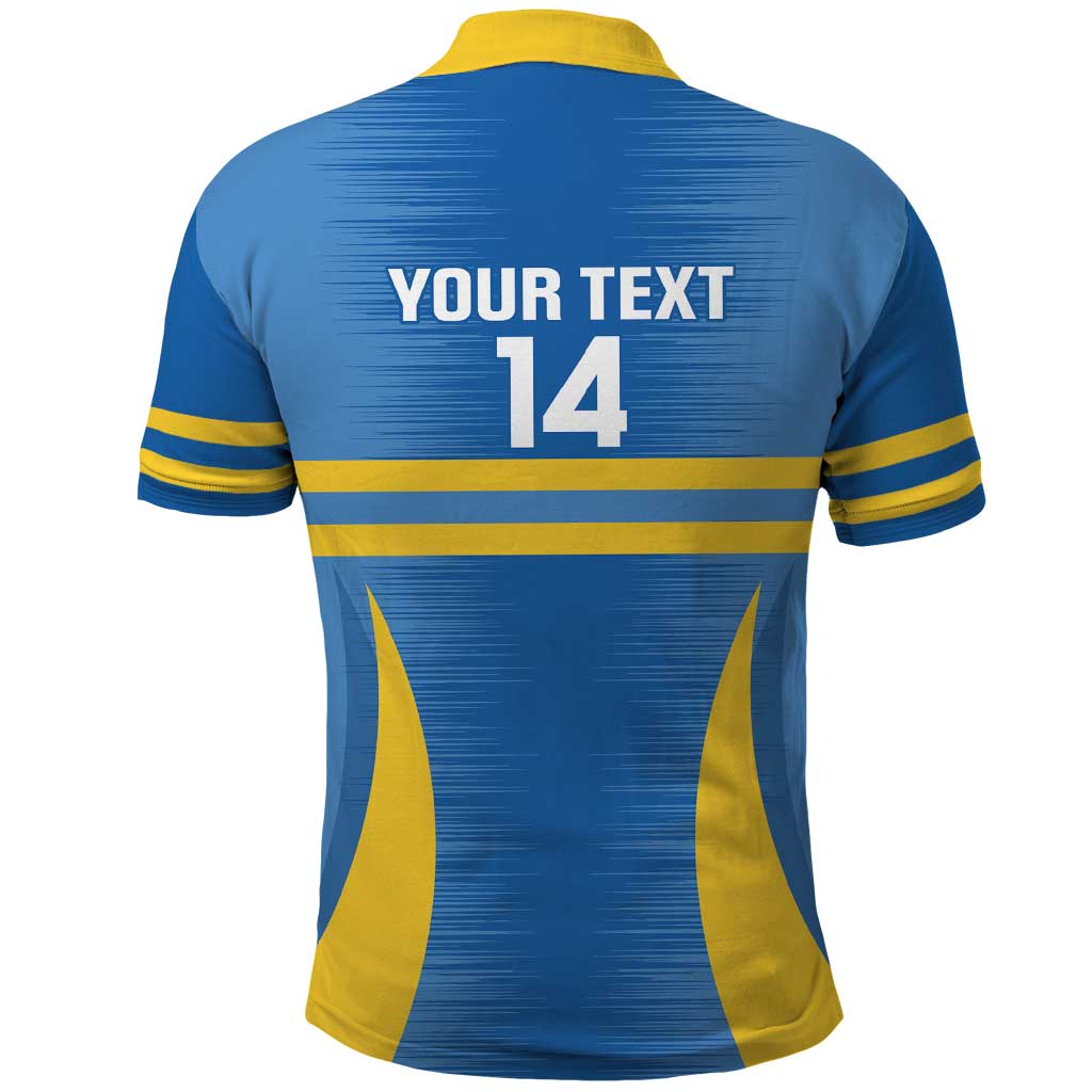 Custom Aruba Football Polo Shirt 2025 Go Champions Flag Color LT14