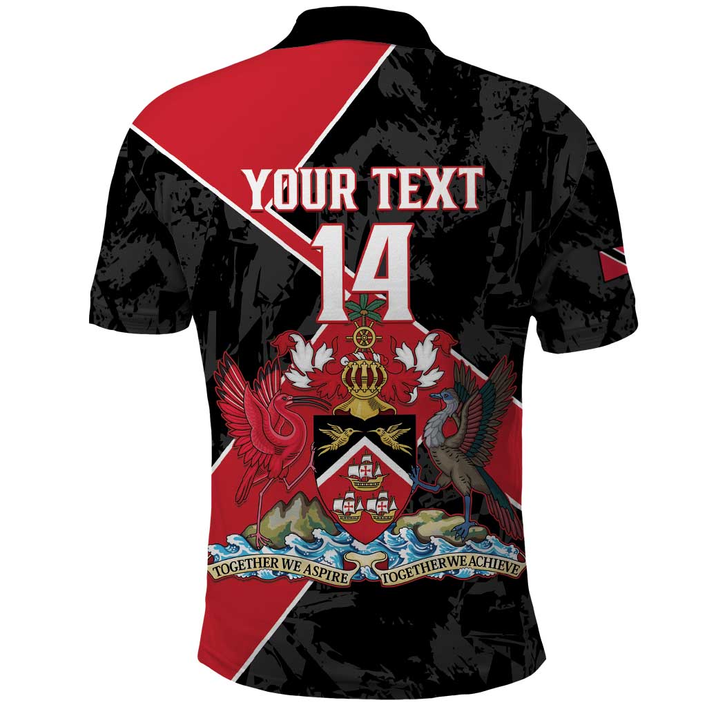 Custom Trinidad and Tobago Football Polo Shirt 2025 Go Soca Warriors LT14