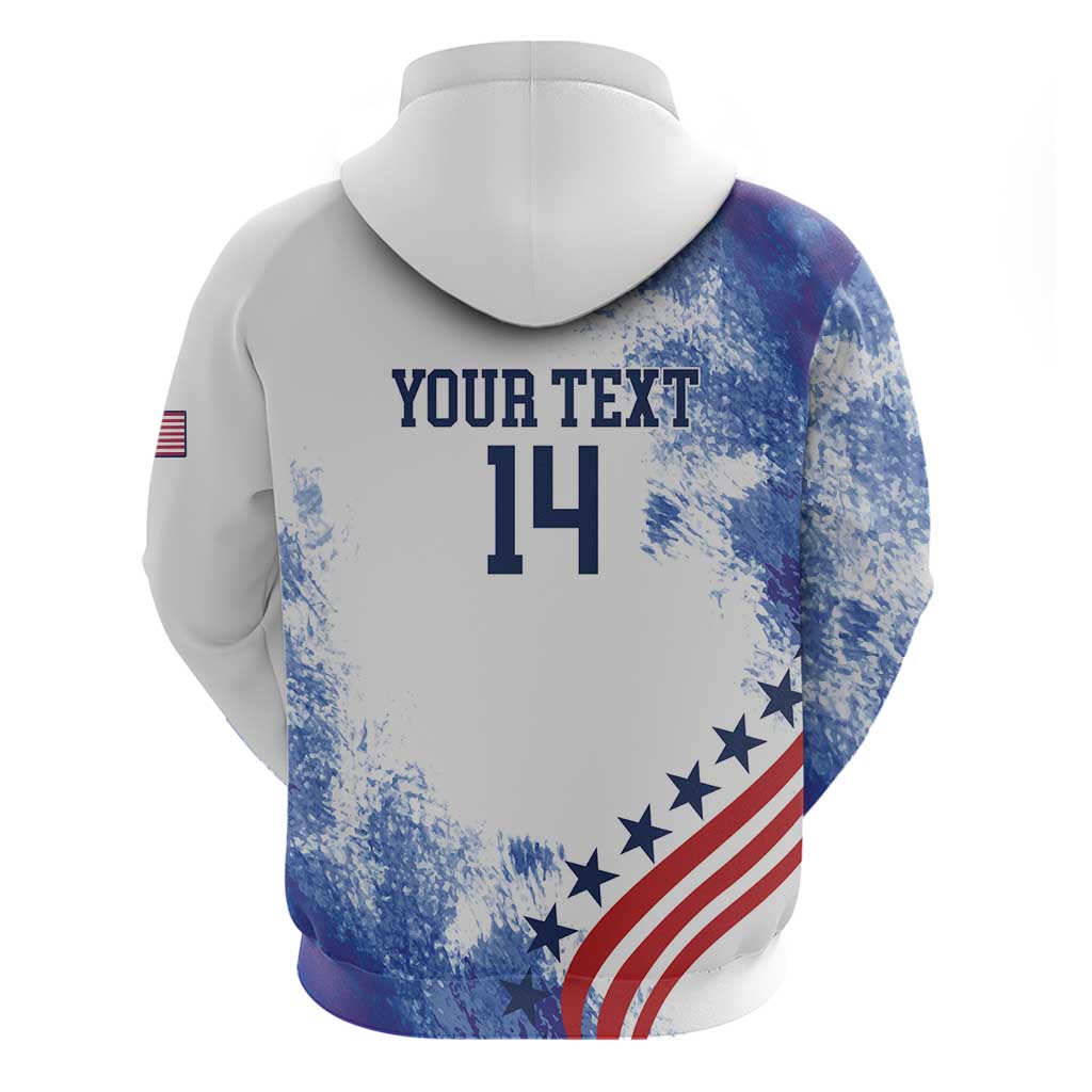Custom United States Lacrosse Hoodie 2025 Grunge Style LT14
