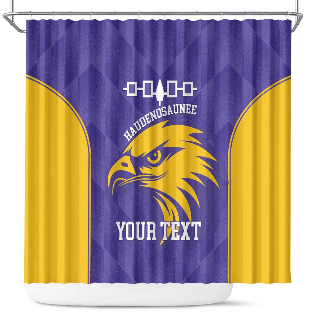 Custom Haudenosaunee Lacrosse Shower Curtain 2025 Go Nationals LT14