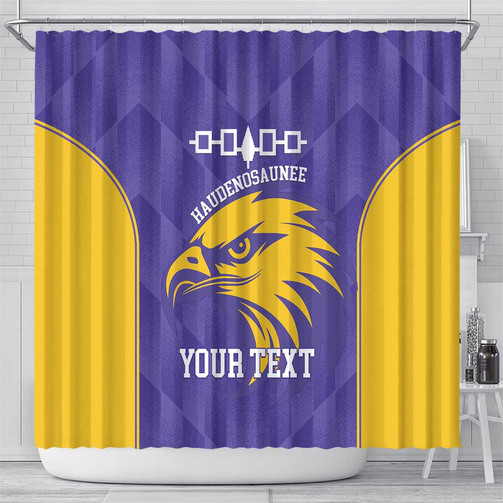 Custom Haudenosaunee Lacrosse Shower Curtain 2025 Go Nationals LT14