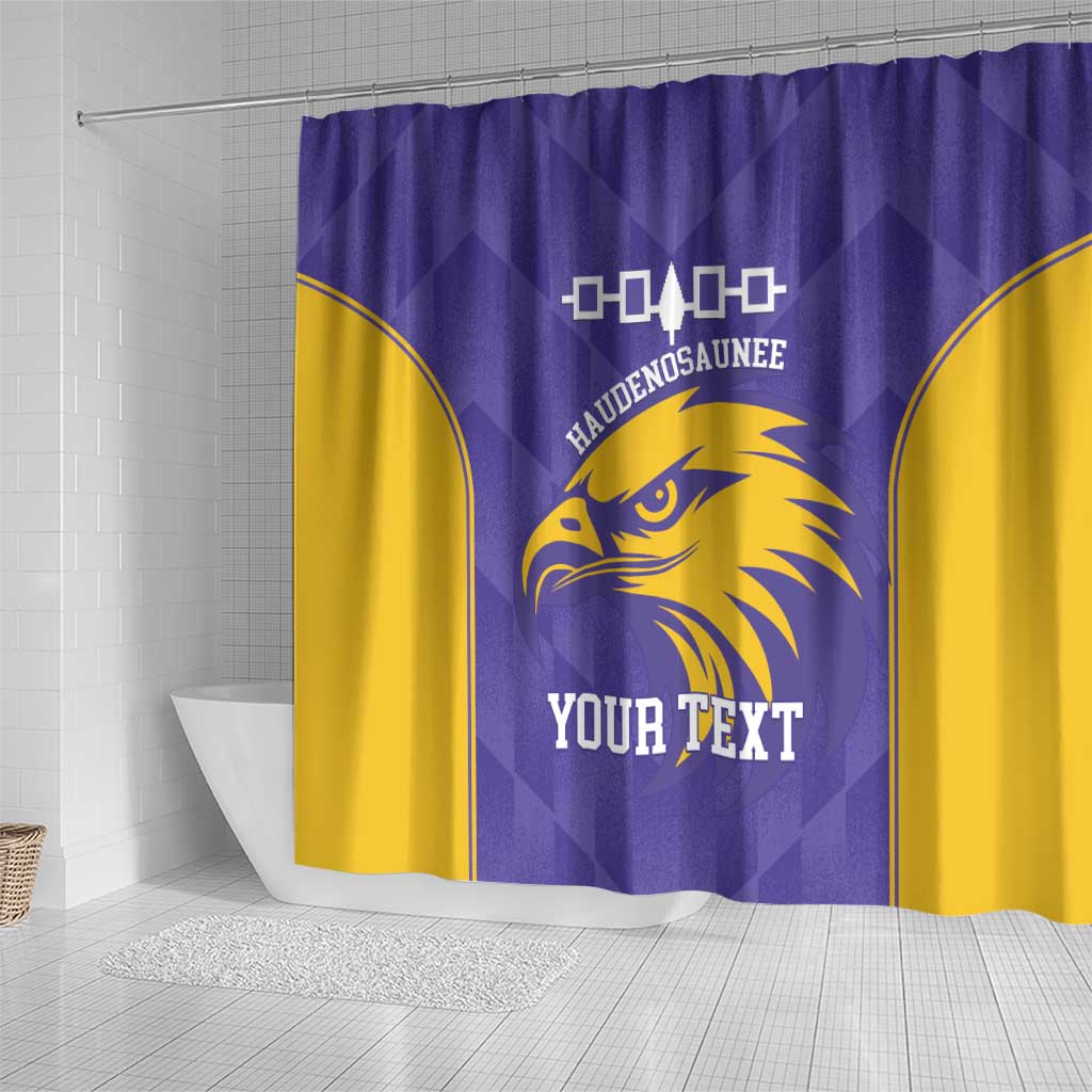 Custom Haudenosaunee Lacrosse Shower Curtain 2025 Go Nationals LT14