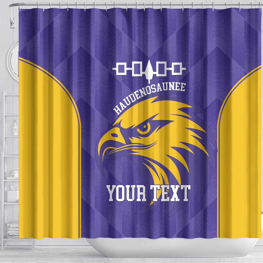 Custom Haudenosaunee Lacrosse Shower Curtain 2025 Go Nationals LT14