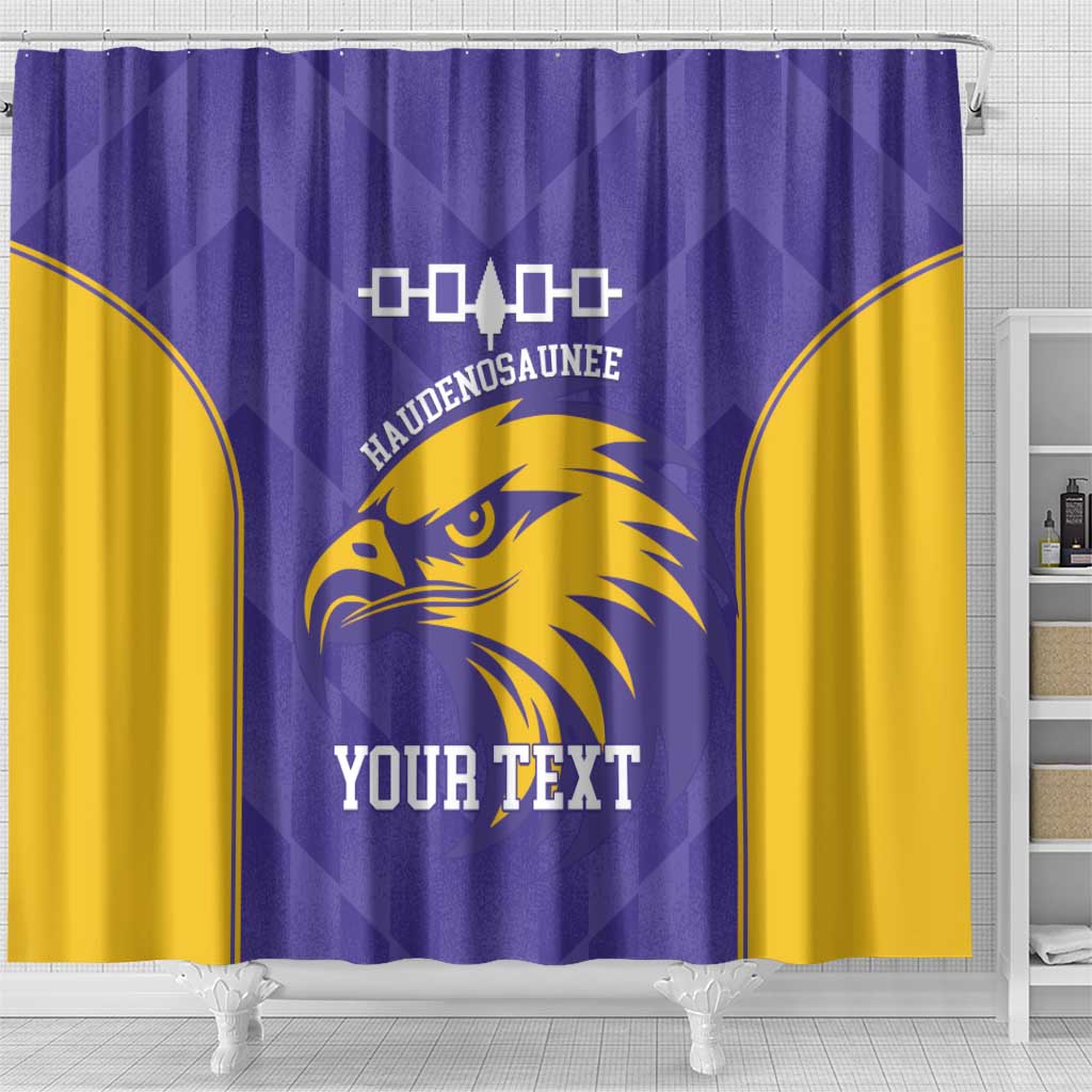 Custom Haudenosaunee Lacrosse Shower Curtain 2025 Go Nationals LT14