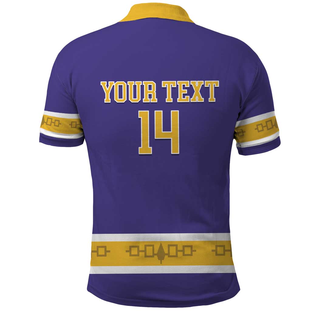 Custom Iroquois Lacrosse Polo Shirt Haudenosaunee Nationals LT14