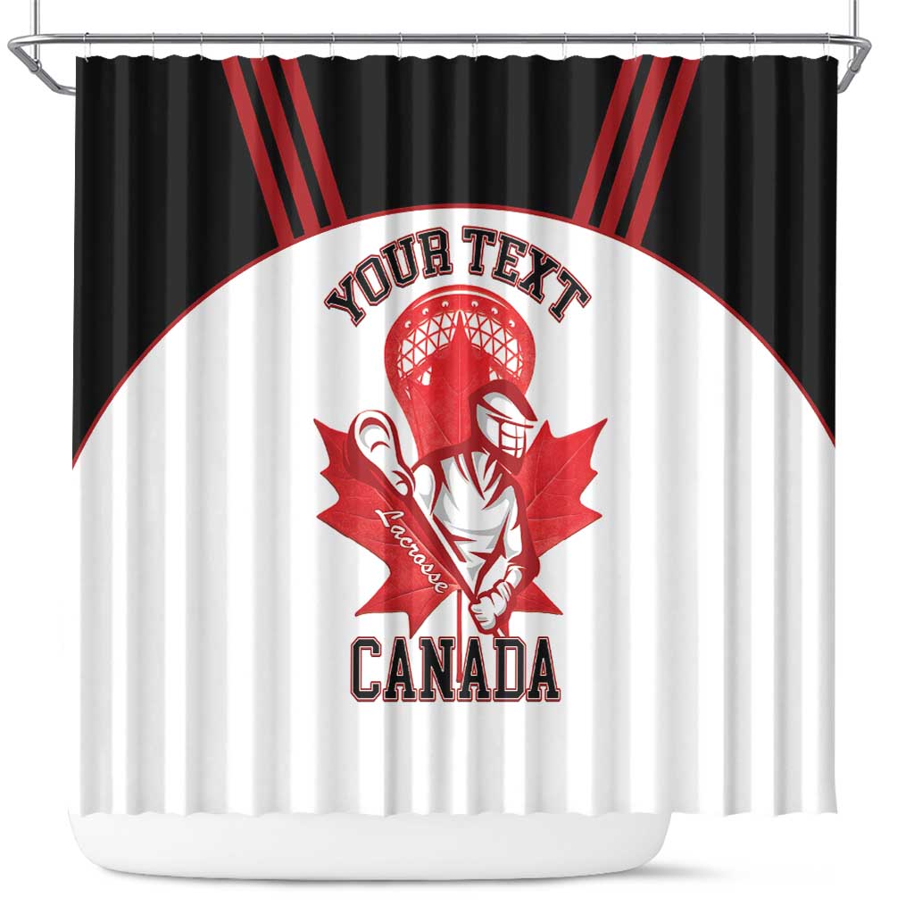 Custom Canada Lacrosse Shower Curtain Go Champions Maple Leaf LT14