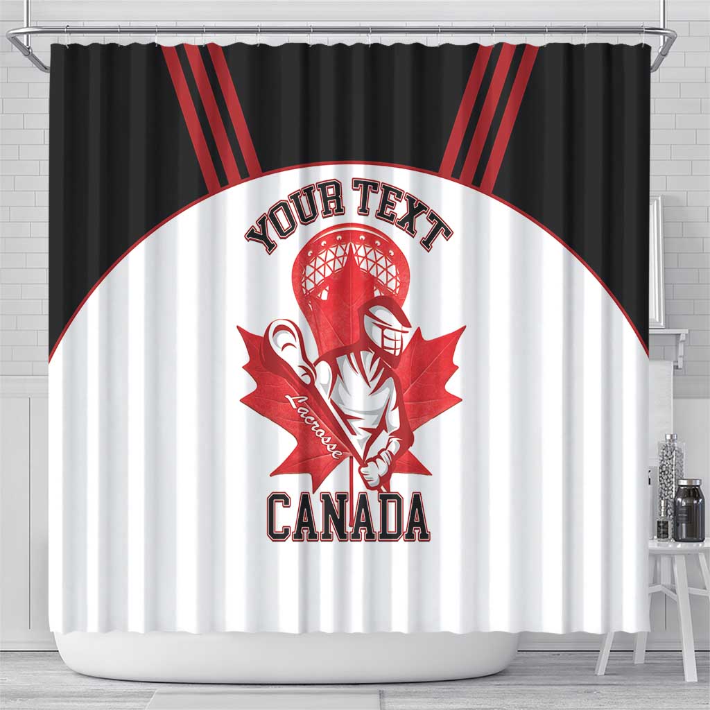 Custom Canada Lacrosse Shower Curtain Go Champions Maple Leaf LT14
