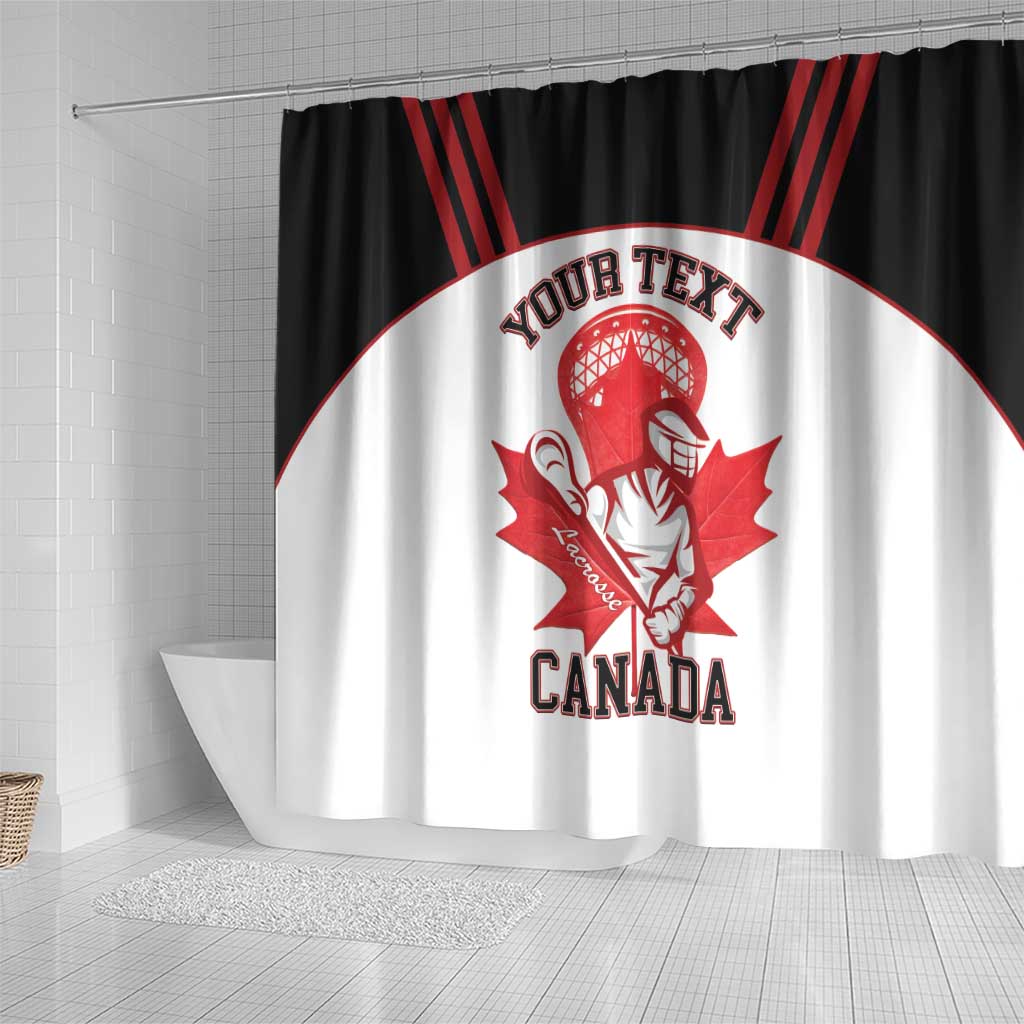 Custom Canada Lacrosse Shower Curtain Go Champions Maple Leaf LT14