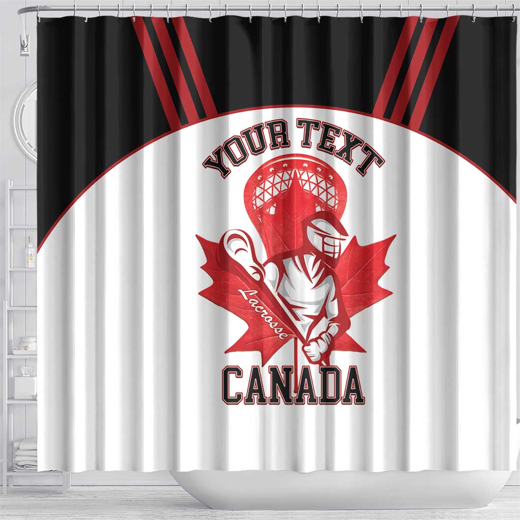 Custom Canada Lacrosse Shower Curtain Go Champions Maple Leaf LT14