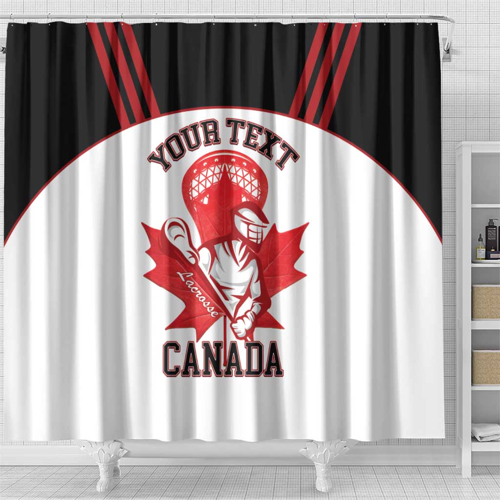 Custom Canada Lacrosse Shower Curtain Go Champions Maple Leaf LT14
