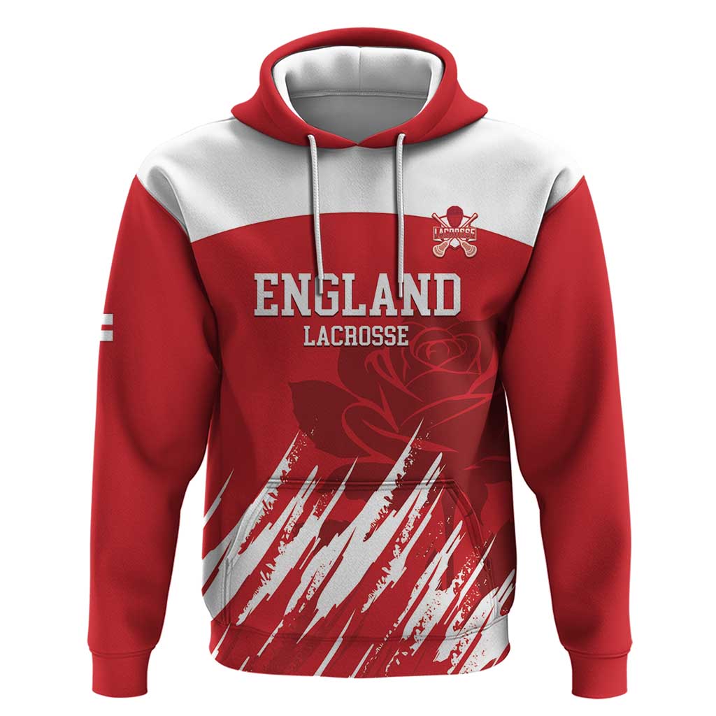 Custom England Lacrosse Hoodie Go Champions Rose LT14
