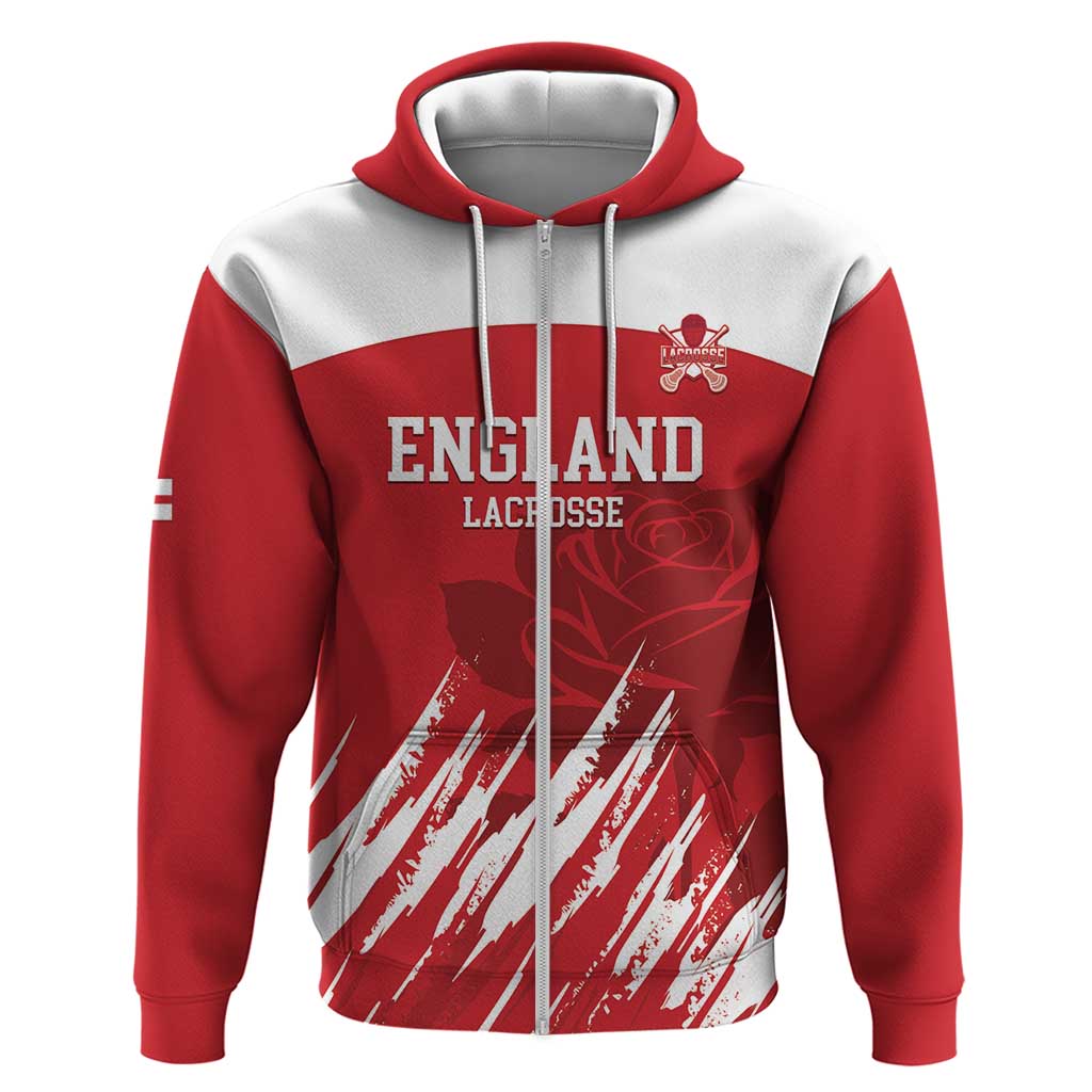 Custom England Lacrosse Hoodie Go Champions Rose LT14