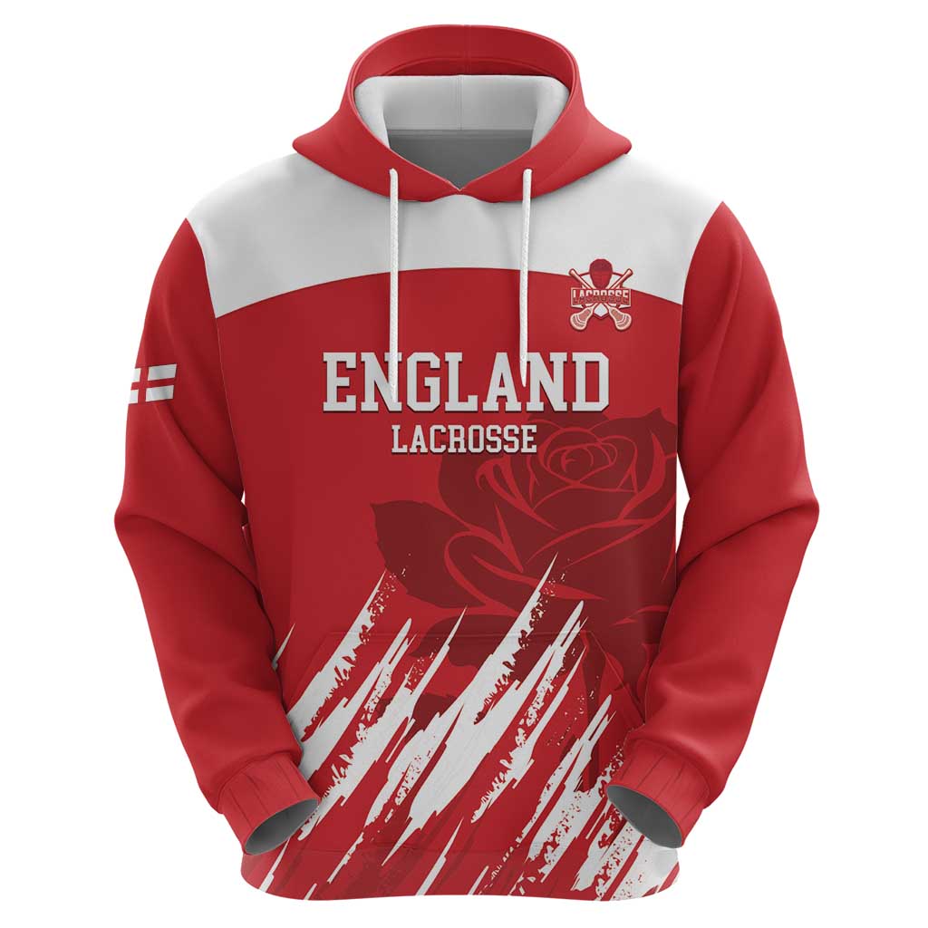 Custom England Lacrosse Hoodie Go Champions Rose LT14