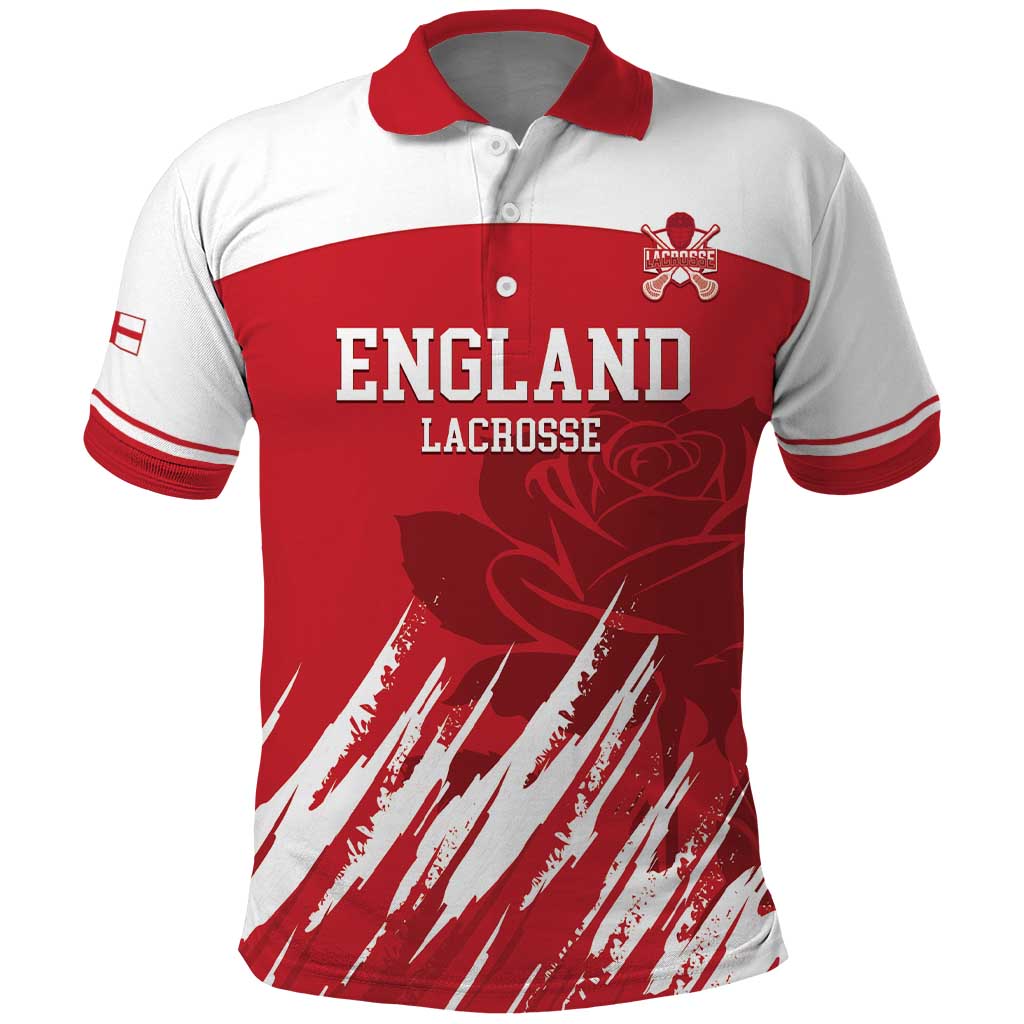 Custom England Lacrosse Polo Shirt Go Champions Rose LT14