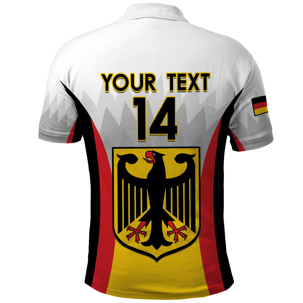 Custom Germany Football Polo Shirt 2024 Nationalelf - White Version LT14