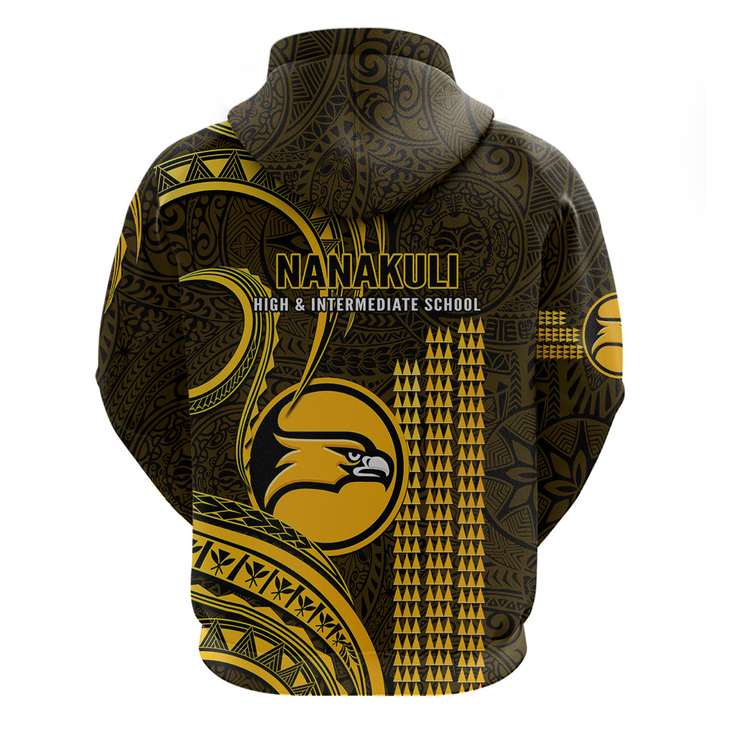 Hawaii Nanakuli High And Intermediate School Hoodie Polynesian Kakau Pattern LT14