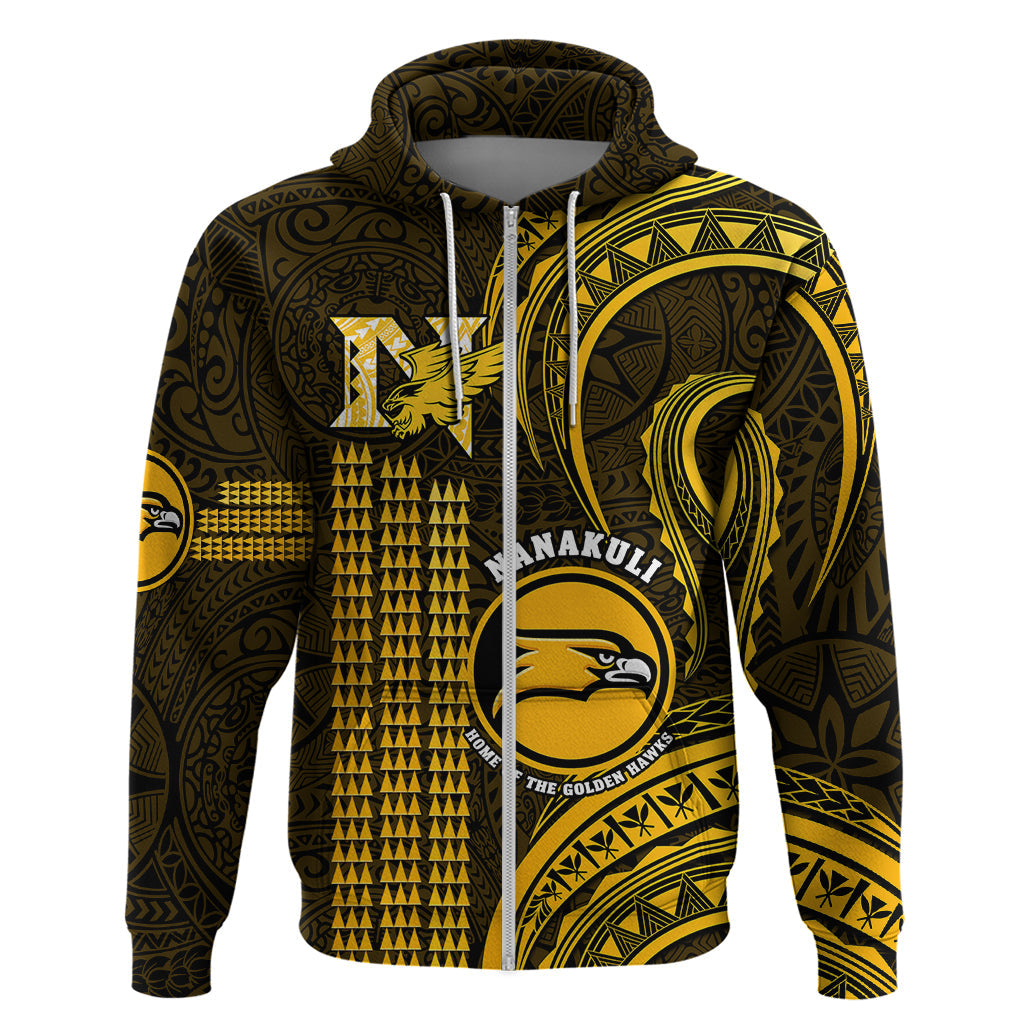 Hawaii Nanakuli High And Intermediate School Hoodie Polynesian Kakau Pattern LT14
