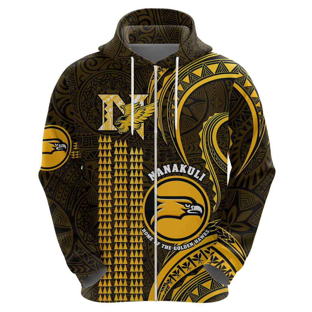 Hawaii Nanakuli High And Intermediate School Hoodie Polynesian Kakau Pattern LT14