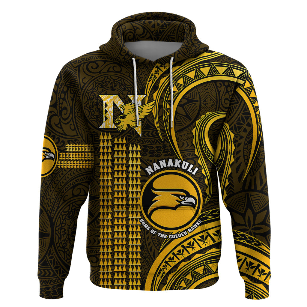 Personalised Hawaii Nanakuli High And Intermediate School Hoodie Polynesian Kakau Pattern LT14