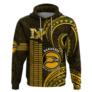 Personalised Hawaii Nanakuli High And Intermediate School Hoodie Polynesian Kakau Pattern LT14