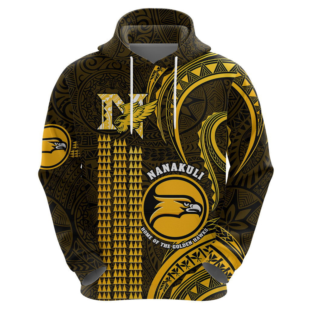 Personalised Hawaii Nanakuli High And Intermediate School Hoodie Polynesian Kakau Pattern LT14