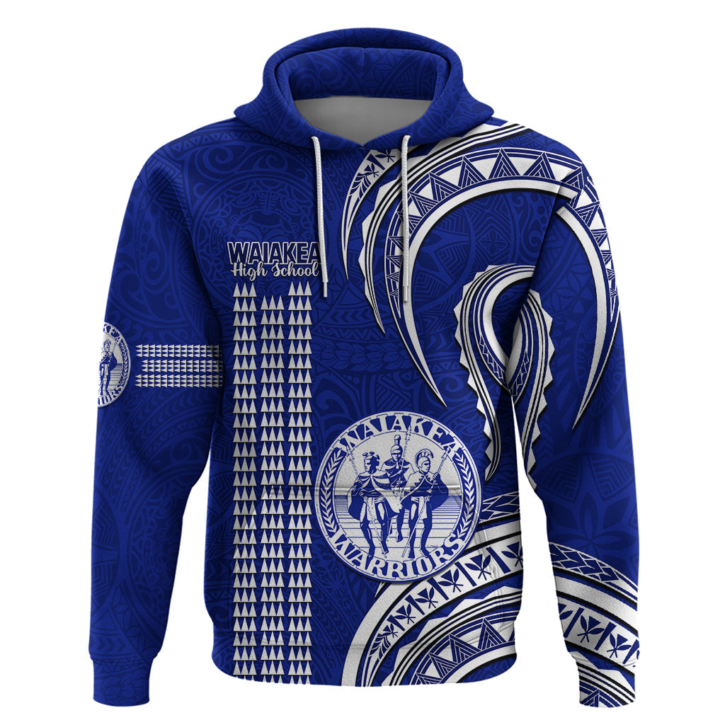 Hawaii Waiakea High School Hoodie Polynesian Kakau Pattern LT14